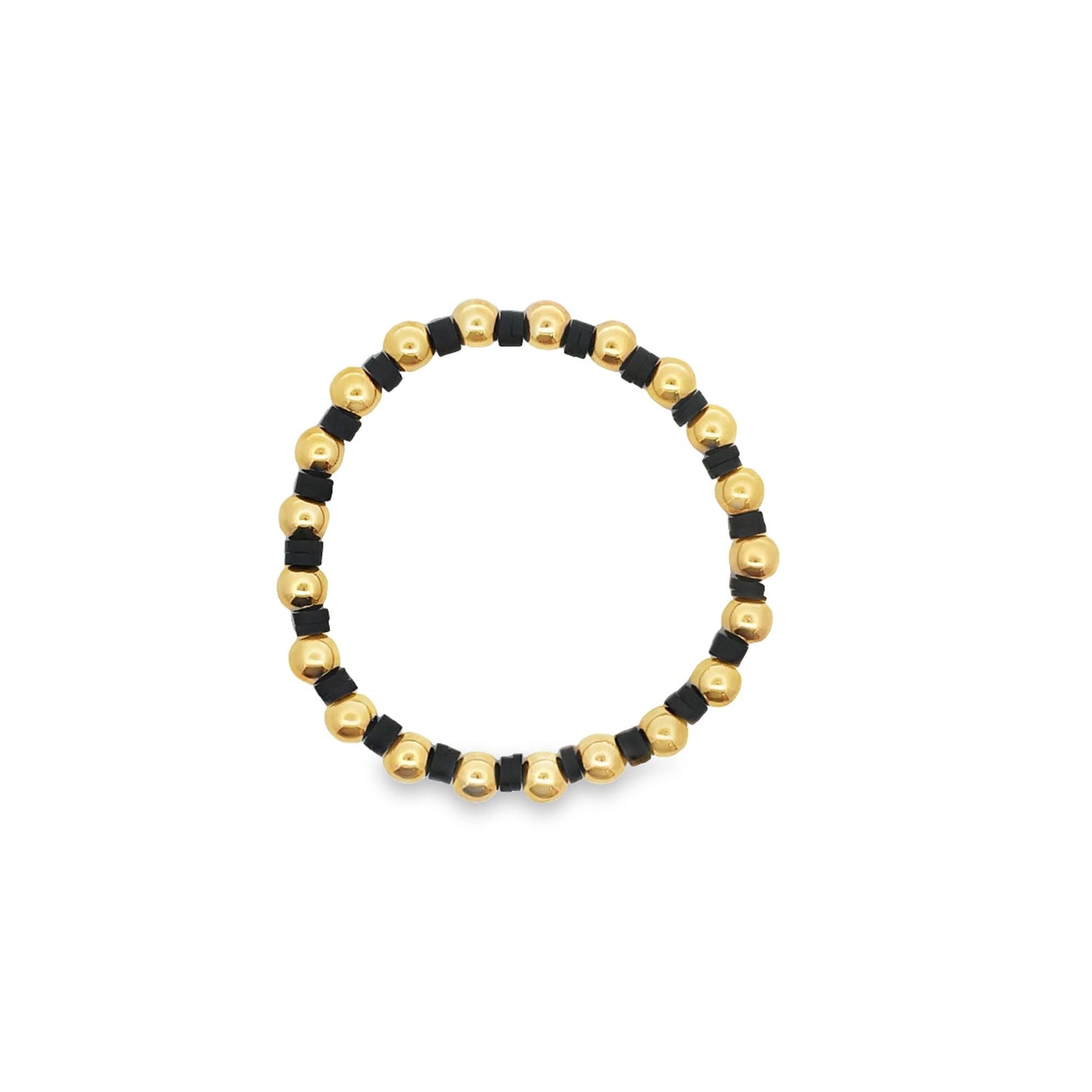 12 Colors Gold Bead Bracelet Polymer Clay Disc