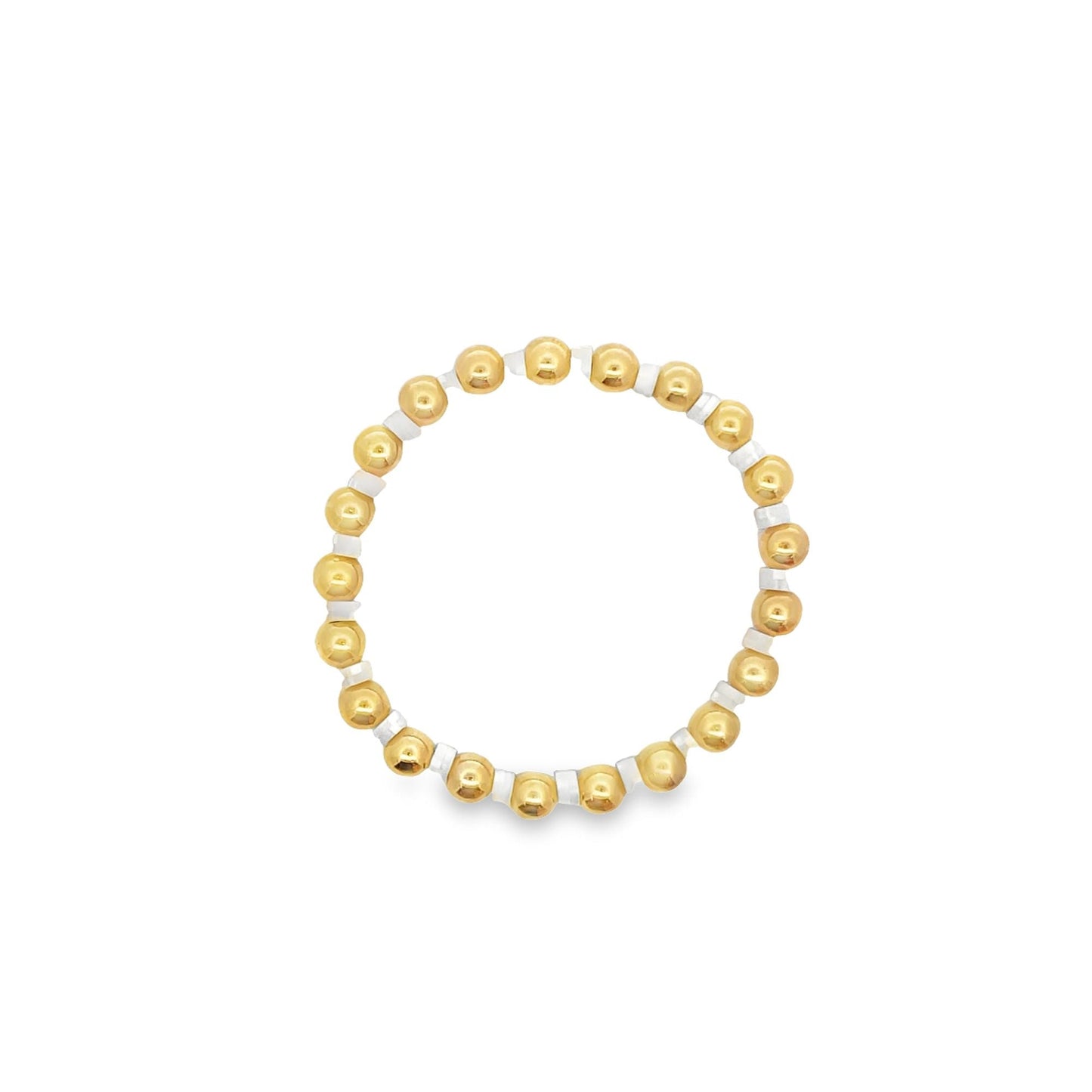 12 Colors Gold Bead Bracelet Polymer Clay Disc