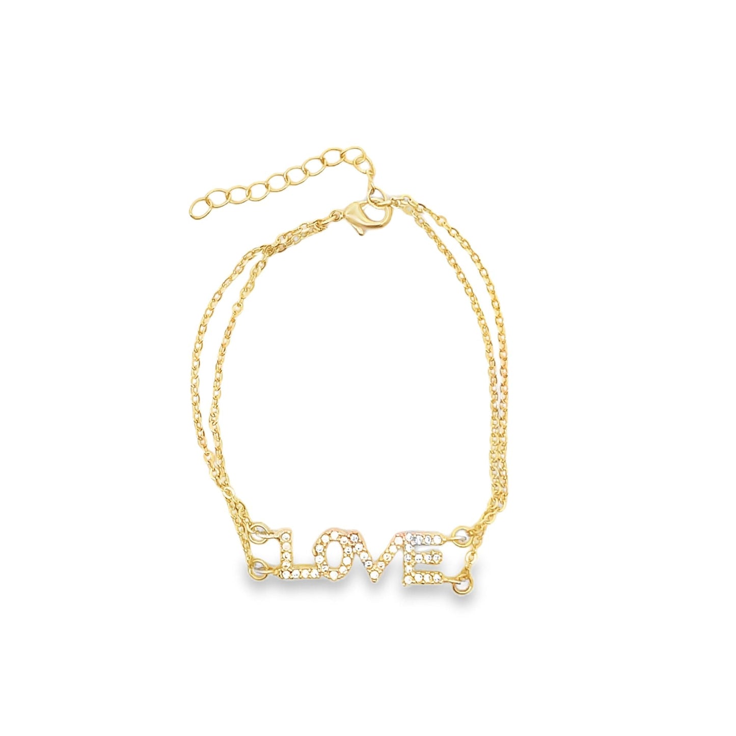 CZ Love Buckle Bracelet