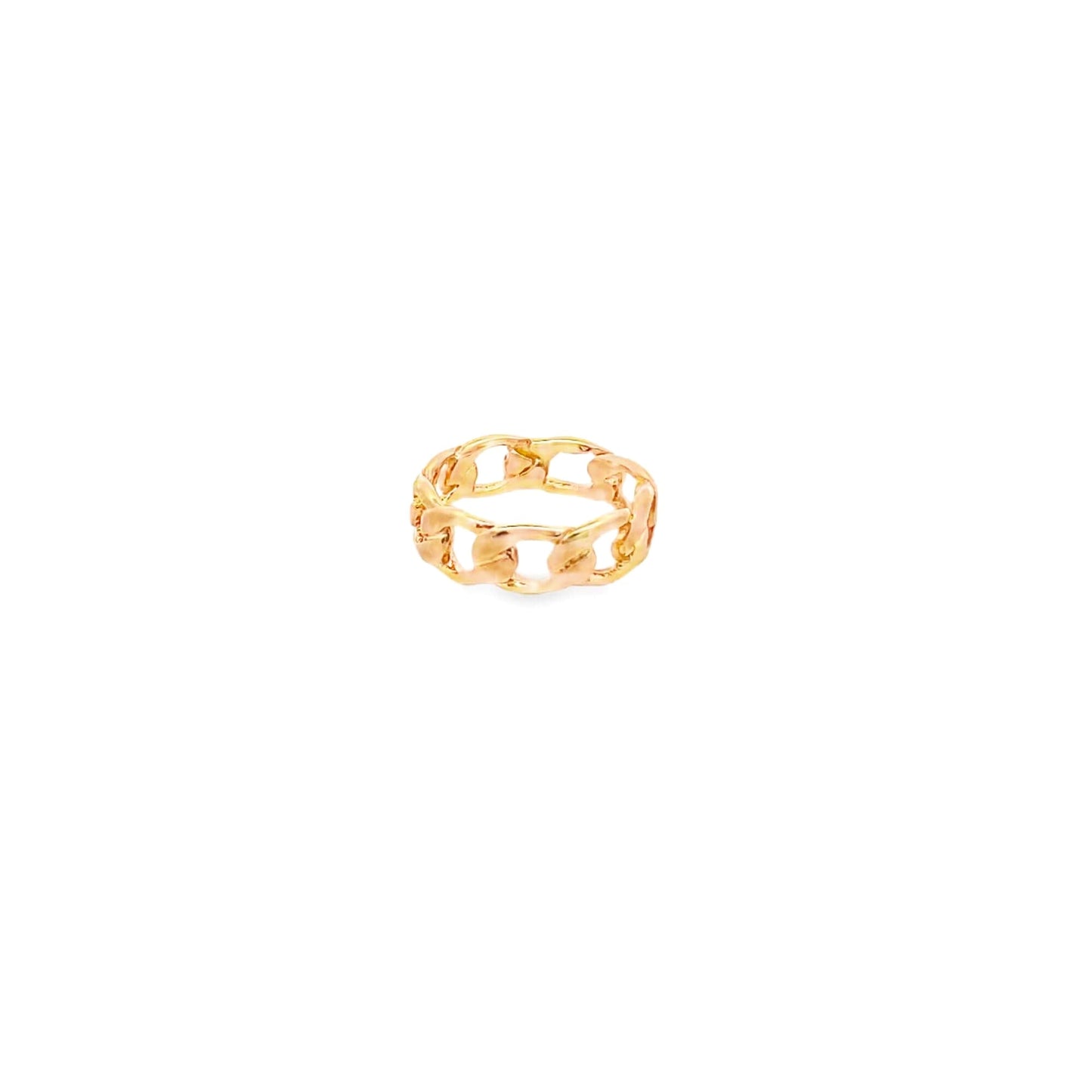 Thin Cuban Curb Ring