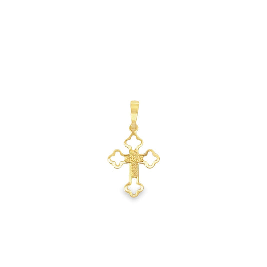 Hollow Bottoni Cross Pendant