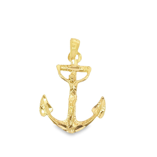 Jesus Cross Crucifix , Anchor Church pendant