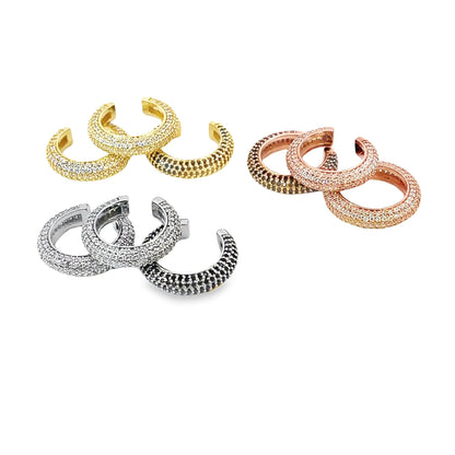 Simple CZ Paved Ear Cuff