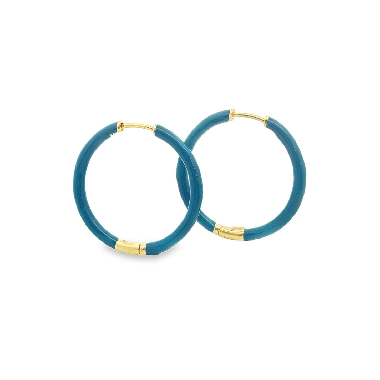 Modern Dark Off-Pastel Colored Hoops