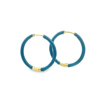 Modern Dark Off-Pastel Colored Hoops