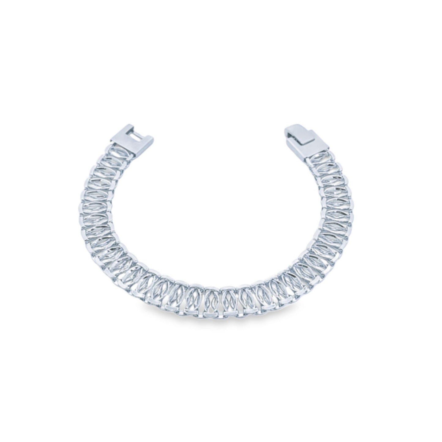 Double Cuban Link Chain Bracelet
