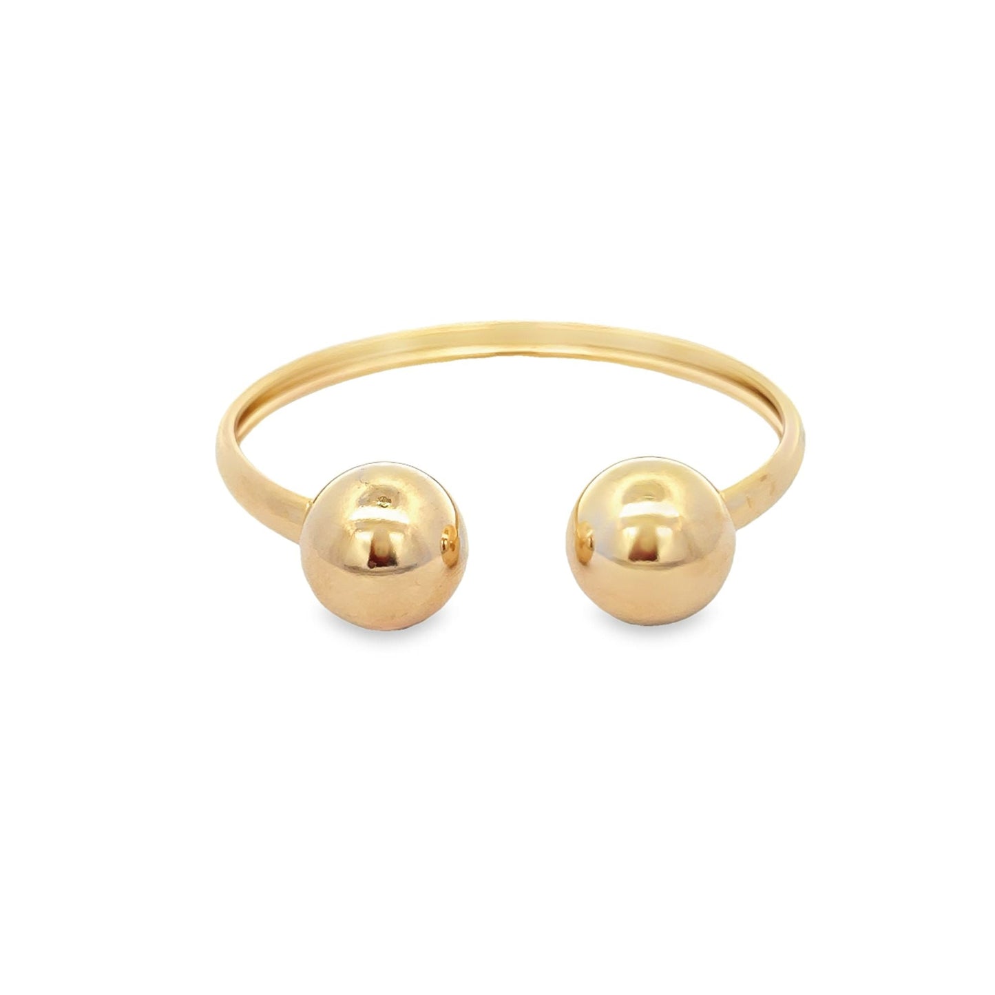 Classic Plain Ball Open Bangle