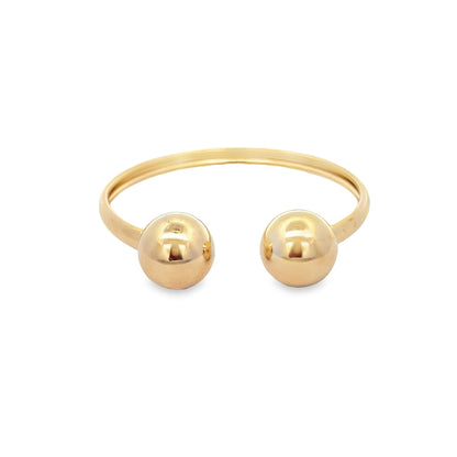 Classic Plain Ball Open Bangle
