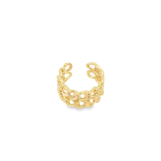 18K Gold Filled Double Braided Ring