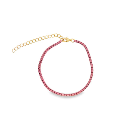 1mm Colorful Enamel Box Bracelet