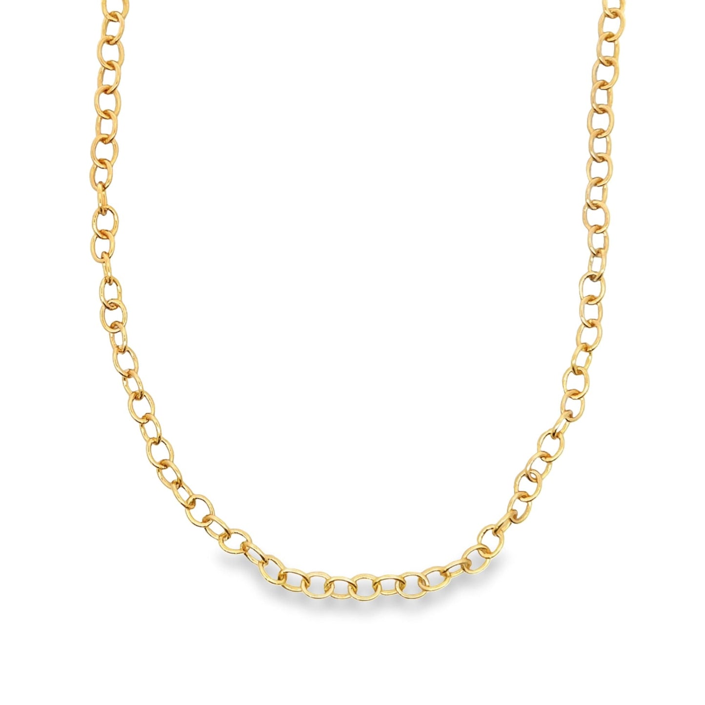 5mm Rolo Round Oval Circle Dainty Link Bracelet