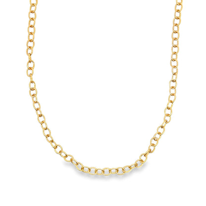 5mm Rolo Round Oval Circle Dainty Link Bracelet