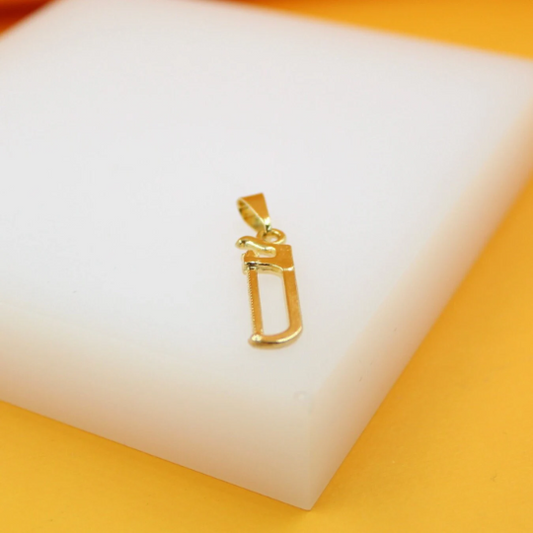 18K Gold Filled Meat Saw Pendant
