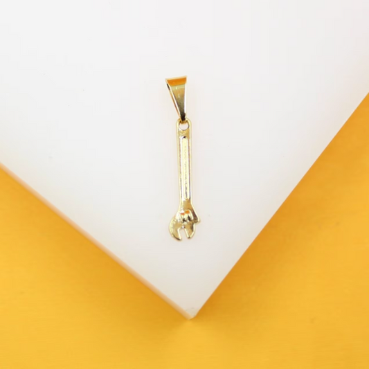 18K Gold Filled Wrench Pendant