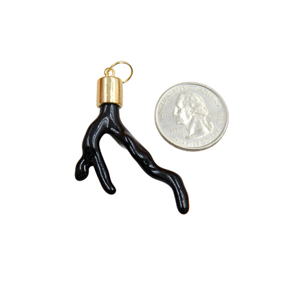 Enamel Coral Pendant