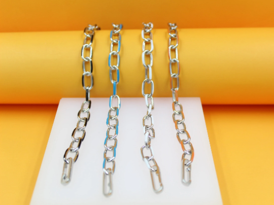 Enamel Paperclip Chain Bracelet
