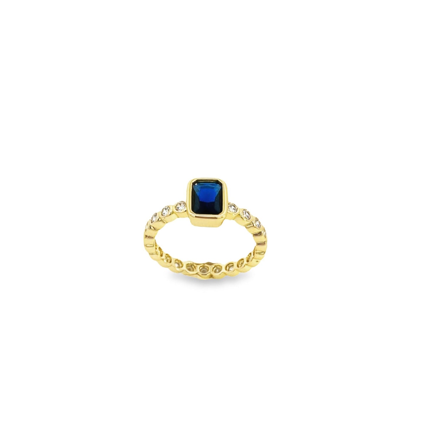 Rectangular CZ Stone Ring Band