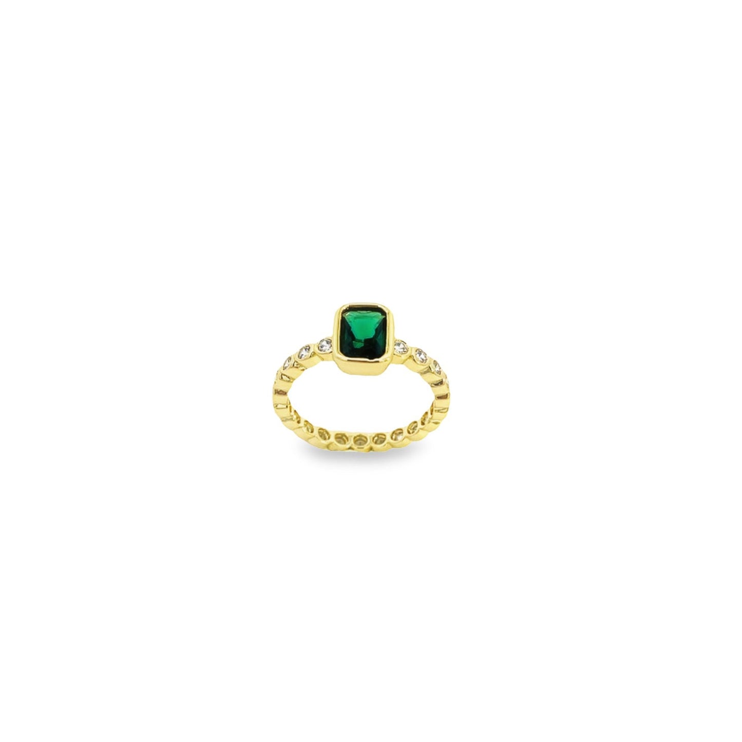 Rectangular CZ Stone Ring Band