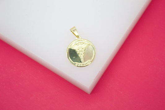18K Gold Filled Medical Pendant For Nurses, Doctors, and Medicina