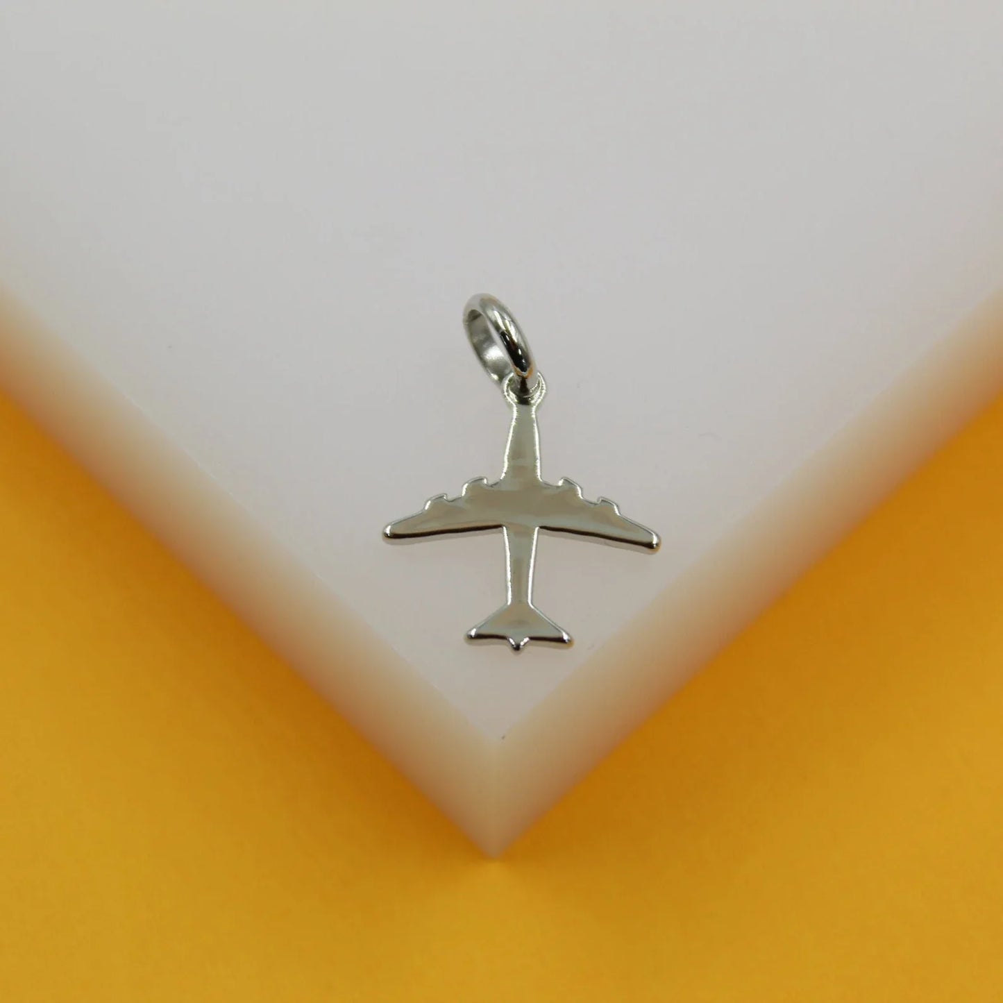 18K Gold Filled Airplane Pendant