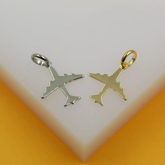 18K Gold Filled Airplane Pendant
