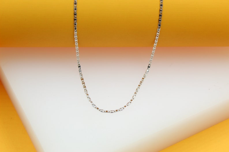 1mm Flat Diamond Cut Mariner Bracelet (I20B)(E61)