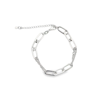 Gold Thick Paperclip Bracelet