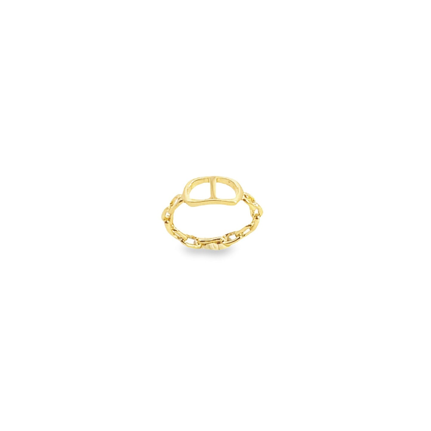 18K Gold Filled Mariner Link Modern Ring