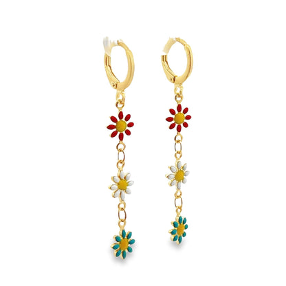 Enamel Multicolored Flower Bracelet (H227)(E271)(I586)
