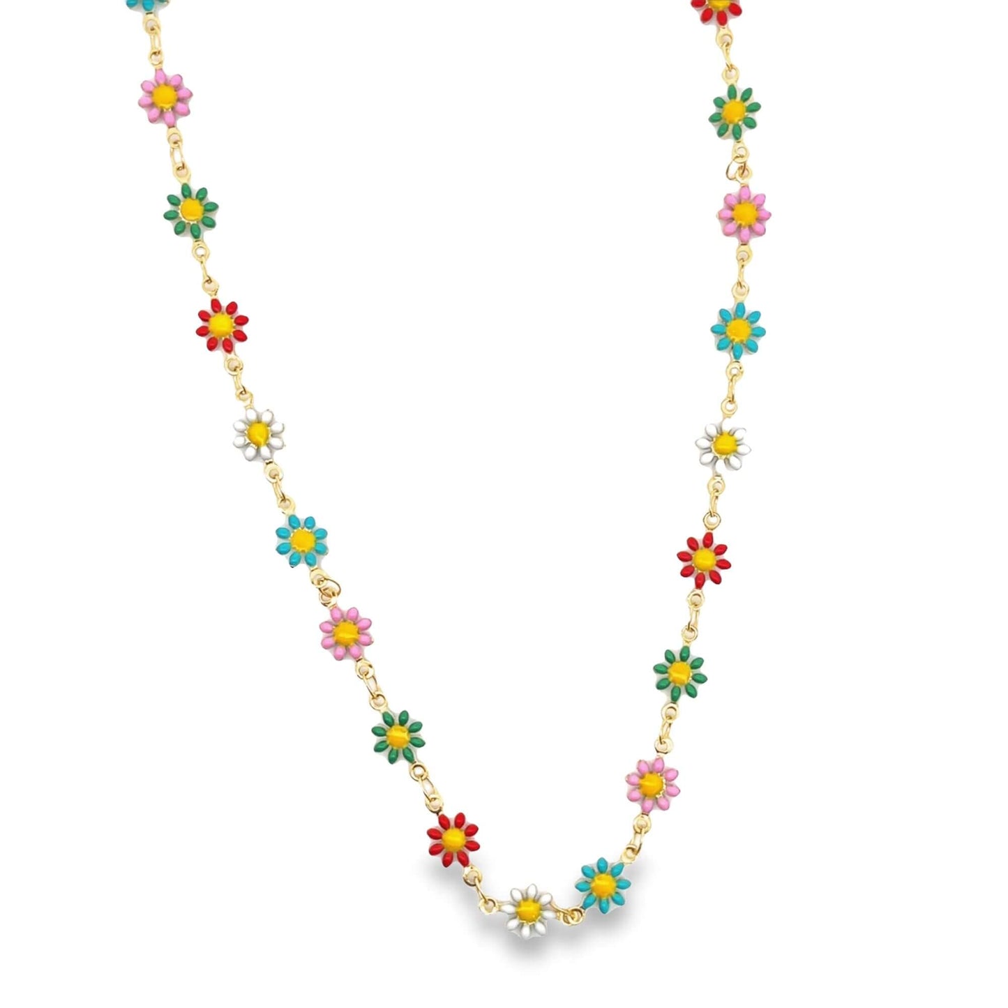 Enamel Multicolored Flower Bracelet (H227)(E271)(I586)